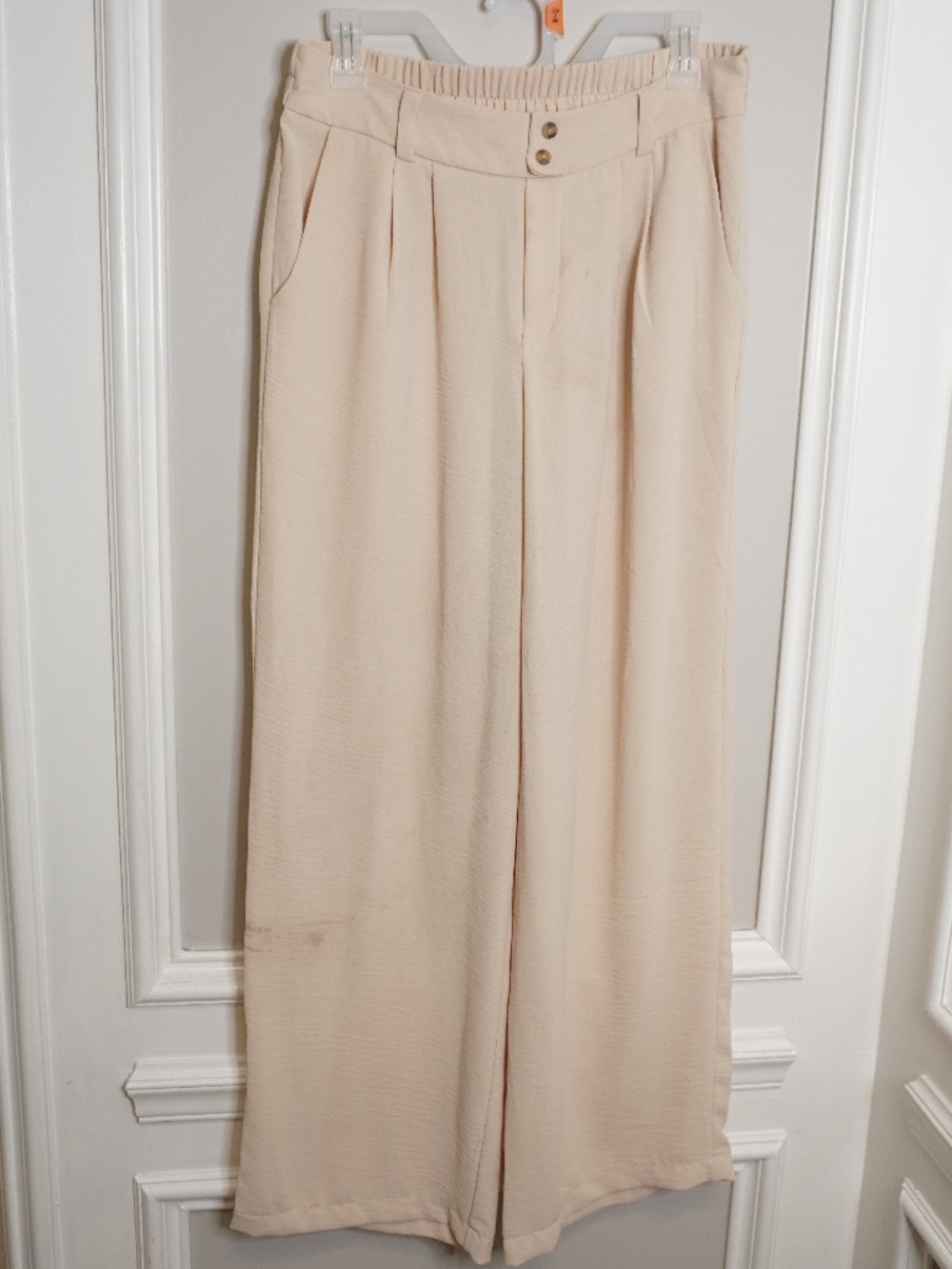 Monteau Los Angeles Beige Pull-on Pants, Size XL